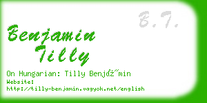 benjamin tilly business card